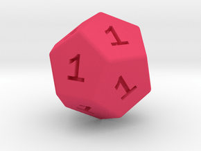 All Ones D12 in Pink Smooth Versatile Plastic: Small