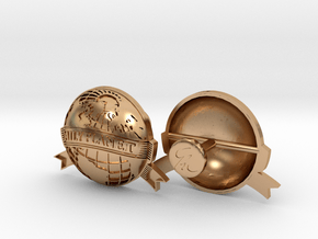 Daily Planet Cufflinks in Polished Bronze