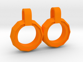 Infinity Pendant in Orange Smooth Versatile Plastic