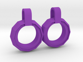 Infinity Pendant in Purple Smooth Versatile Plastic