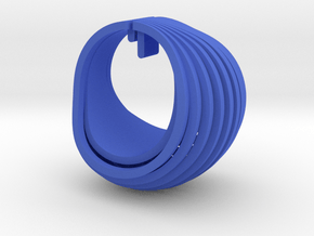 OvalEarring in Blue Smooth Versatile Plastic