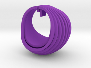 OvalEarring in Purple Smooth Versatile Plastic