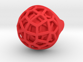 DoubleVoronoi in Red Smooth Versatile Plastic: 6.5 / 52.75