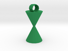 XL Time Pendant in Green Smooth Versatile Plastic