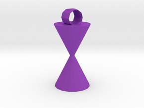 XL Time Pendant in Purple Smooth Versatile Plastic