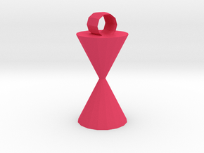 XL Time Pendant in Pink Smooth Versatile Plastic