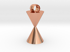 Time Pendant in Polished Copper