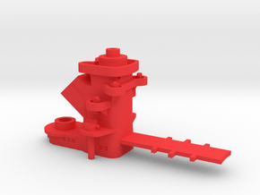 1/700 Alsace Class Rear Superstructure in Red Smooth Versatile Plastic