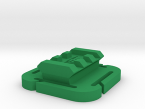 Picatinny Rail (3-Slots) for MOLLE Mount in Green Processed Versatile Plastic