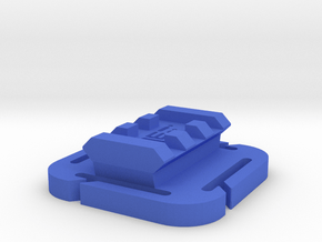 Picatinny Rail (3-Slots) for MOLLE Mount in Blue Smooth Versatile Plastic