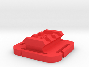 Picatinny Rail (3-Slots) for MOLLE Mount in Red Smooth Versatile Plastic