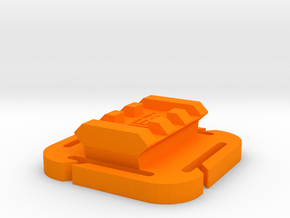 Picatinny Rail (3-Slots) for MOLLE Mount in Orange Smooth Versatile Plastic