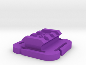 Picatinny Rail (3-Slots) for MOLLE Mount in Purple Smooth Versatile Plastic