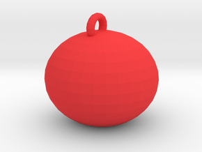 tiny xmas ball in Red Processed Versatile Plastic
