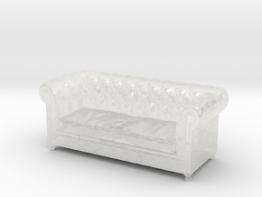 Printle Thing Sofa 02 - 1/48 in Clear Ultra Fine Detail Plastic