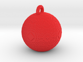 minecraft xmas bauble in Red Processed Versatile Plastic