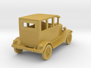 HO Scale Vehicle 1920s 4 Door Sedan assembled in Tan Fine Detail Plastic
