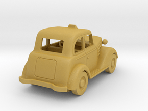 HO Scale Taxi 1930s-40s vintage Vehicle Model in Tan Fine Detail Plastic