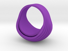 OvalRing in Purple Smooth Versatile Plastic: 6 / 51.5