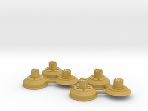PanzerArt-adaptors for CCKW wheels in Tan Fine Detail Plastic