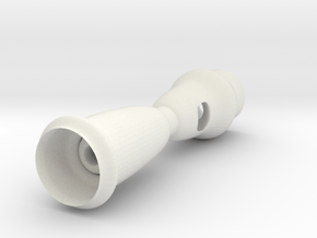 whistle shape in White Natural Versatile Plastic
