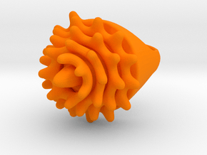CoralRing in Orange Smooth Versatile Plastic: 6.5 / 52.75
