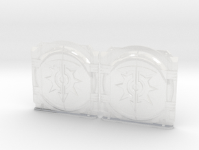 Children of Chaos: Mark-1 APC Round Doors in Clear Ultra Fine Detail Plastic