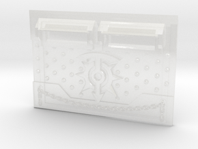 Children of Chaos : Standard APC Frontplate in Clear Ultra Fine Detail Plastic