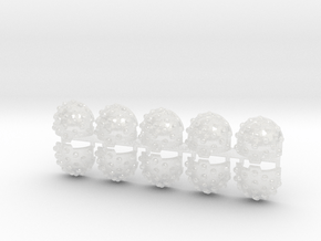 10x Studded - T:10a Indomitus Prime Pads in Clear Ultra Fine Detail Plastic