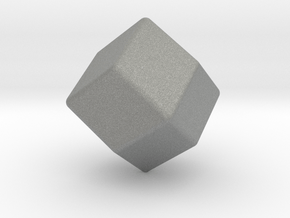 Blank D12 (rhombic) in Gray PA12: Small