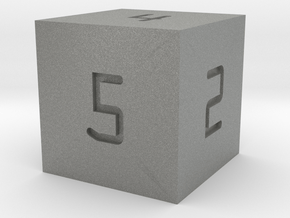 Programmer's D6 in Gray PA12: Small
