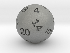 Sphere D20 in Gray PA12: Small