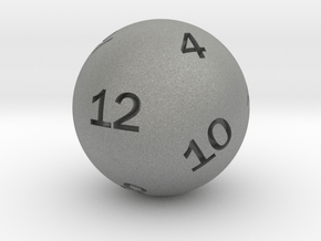 Sphere D12 in Gray PA12: Small