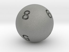 Sphere D8 in Gray PA12: Small