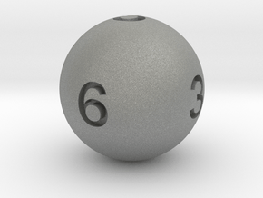 Sphere D6 in Gray PA12: Small