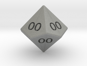 All Ones D10 (tens) in Gray PA12: Small