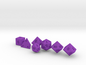Gambler's Set in Purple Smooth Versatile Plastic: Small