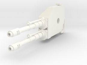 Mech Dual Gun Right Arm in White Processed Versatile Plastic