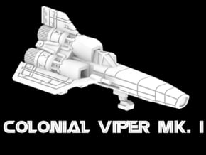 Colonial Viper Mk. I in White Natural Versatile Plastic: 1:220 - Z