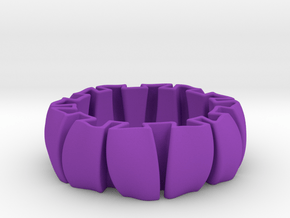 Spring Bracelet in Purple Processed Versatile Plastic