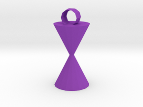 Time Pendant in Purple Smooth Versatile Plastic