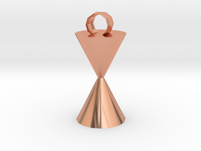 Time Pendant in Polished Copper
