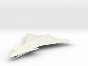 Airbus "Wingman" Tailless UAS Concept in White Natural Versatile Plastic: 1:160 - N