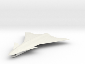 Airbus "Wingman" Tailless UAS Concept in White Natural TPE (SLS): 1:200