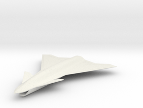 Airbus "Wingman" Tailless UAS Concept in White Natural TPE (SLS): 1:250
