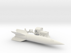 1/144 V2 Transport Set German Rocket in White Natural Versatile Plastic