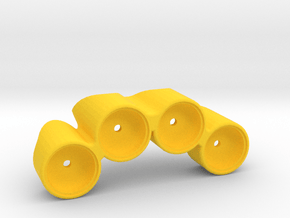 R/C 4-Pot Rally Car Light Pod in Yellow Smooth Versatile Plastic