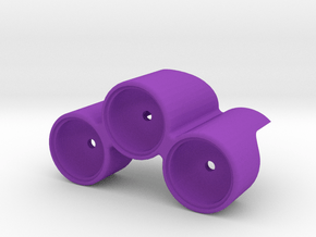 R/C 3-pot Pyramid Light Pod in Purple Smooth Versatile Plastic