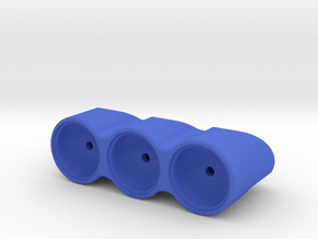 R/C 3-pot Flat Light Pod in Blue Smooth Versatile Plastic