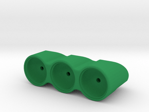 R/C 3-pot Flat Light Pod in Green Smooth Versatile Plastic